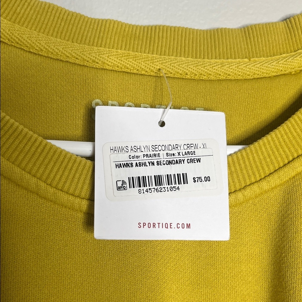 Yellow Sweatshirt with Red Graphic - Picture 2 of 4